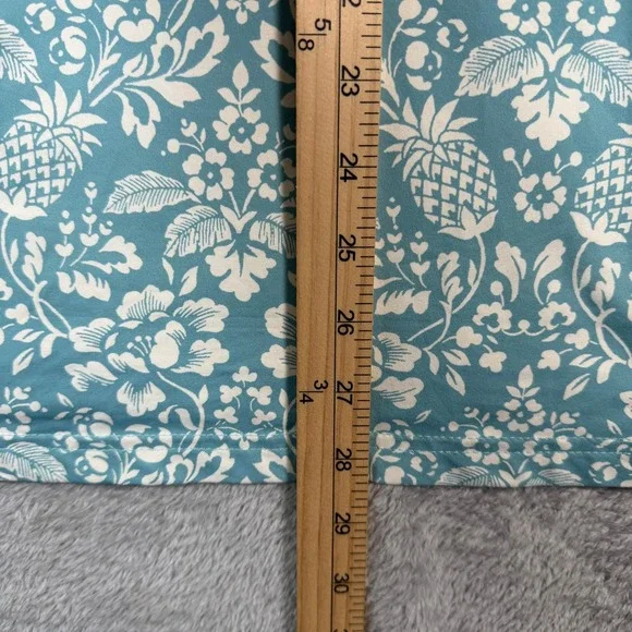 Reyn Spooner Performance Polo Shirt Mens Medium Blue Floral Pineapple Limited - Picture 6 of 8